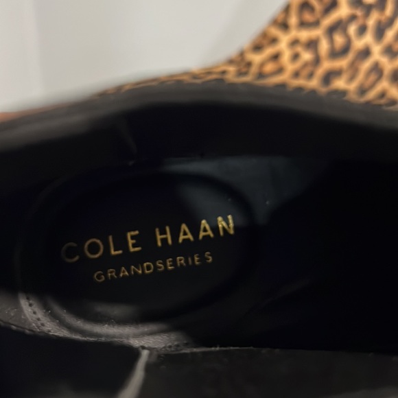 New Cole Haan Gia Calf Hair Leopard Grandseries Chelsea Booties Women's - Picture 10 of 13